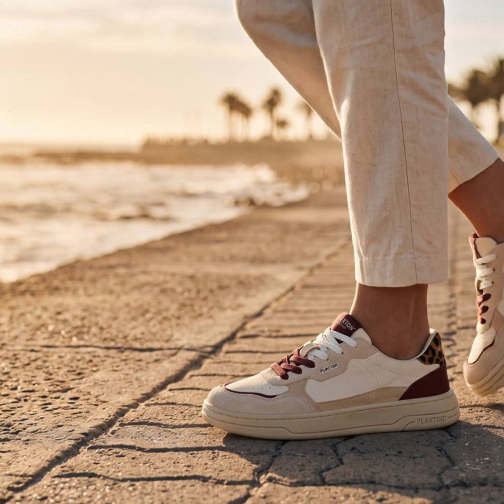 Amai barefoot sneaker on the Sea Point promenade